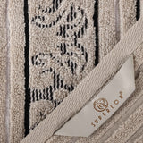 Sadie Zero Twist Cotton Solid and Jacquard Floral 12 Piece Towel Set - Towel Set by Superior Brand