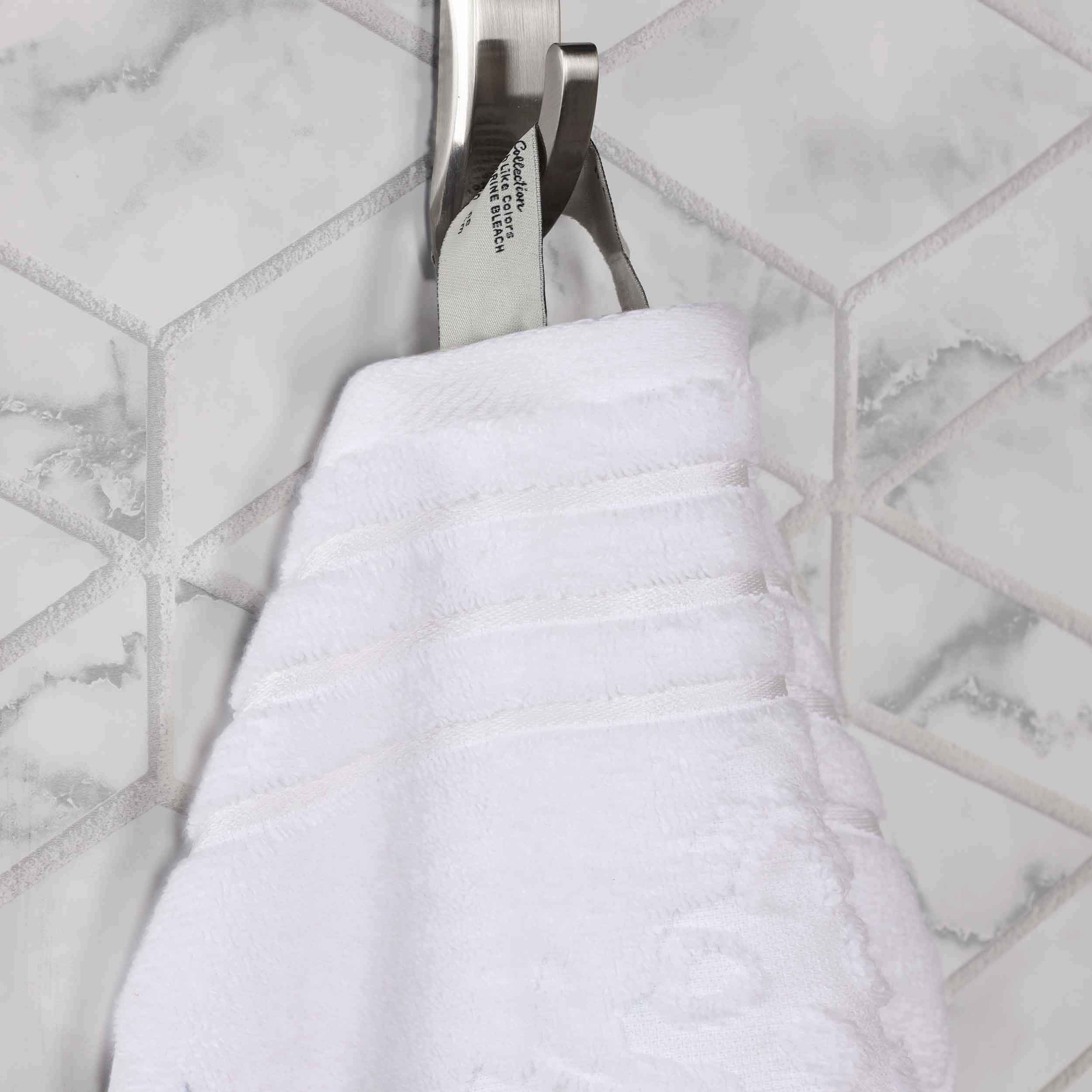 Sadie Zero Twist Cotton Solid and Jacquard Floral 12 Piece Towel Set - Towel Set by Superior Brand