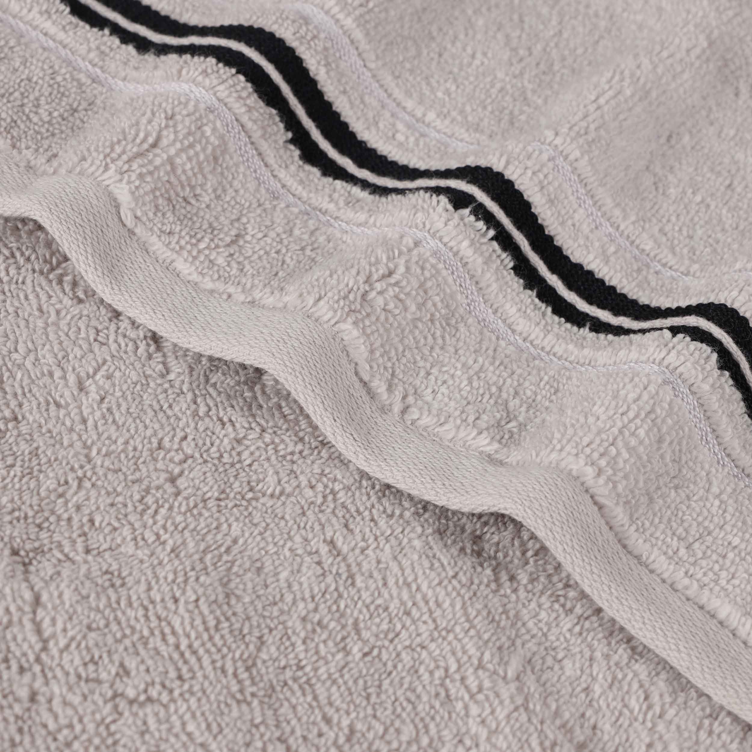 Sadie Zero Twist Cotton Solid and Jacquard Floral 12 Piece Towel Set - Towel Set by Superior Brand