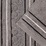 Sadie Zero Twist Cotton Solid and Jacquard Floral 6 Piece Towel Set - Towel Set by Superior Brand