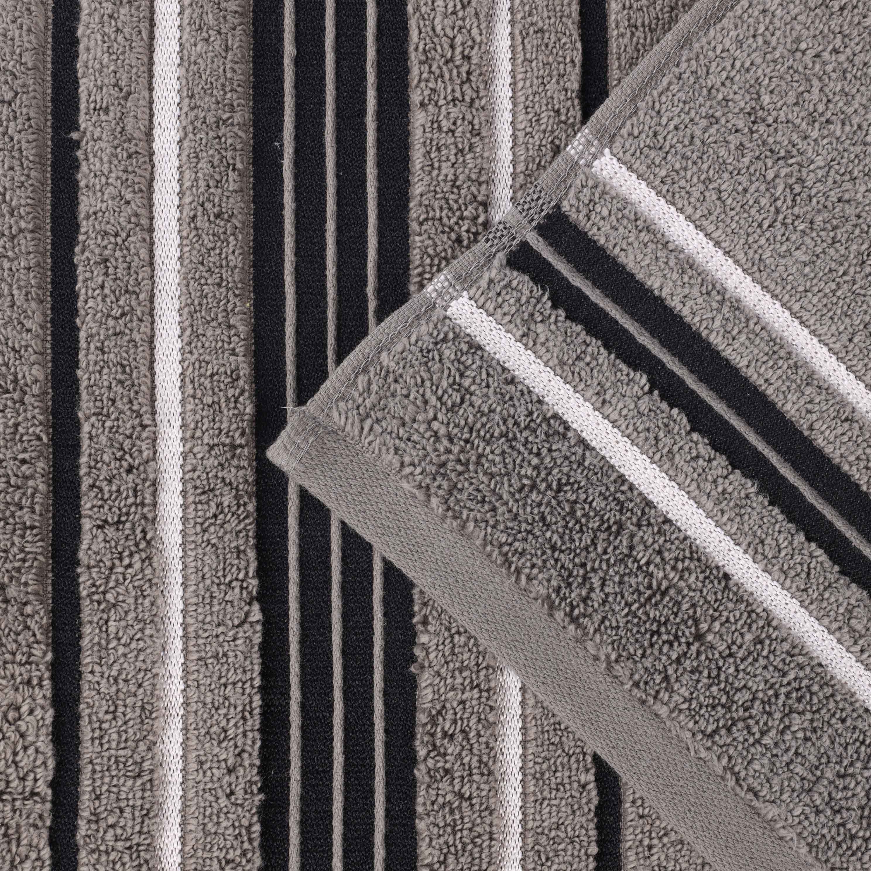 Sadie Zero Twist Cotton Solid and Jacquard Floral 6 Piece Towel Set - Towel Set by Superior Brand