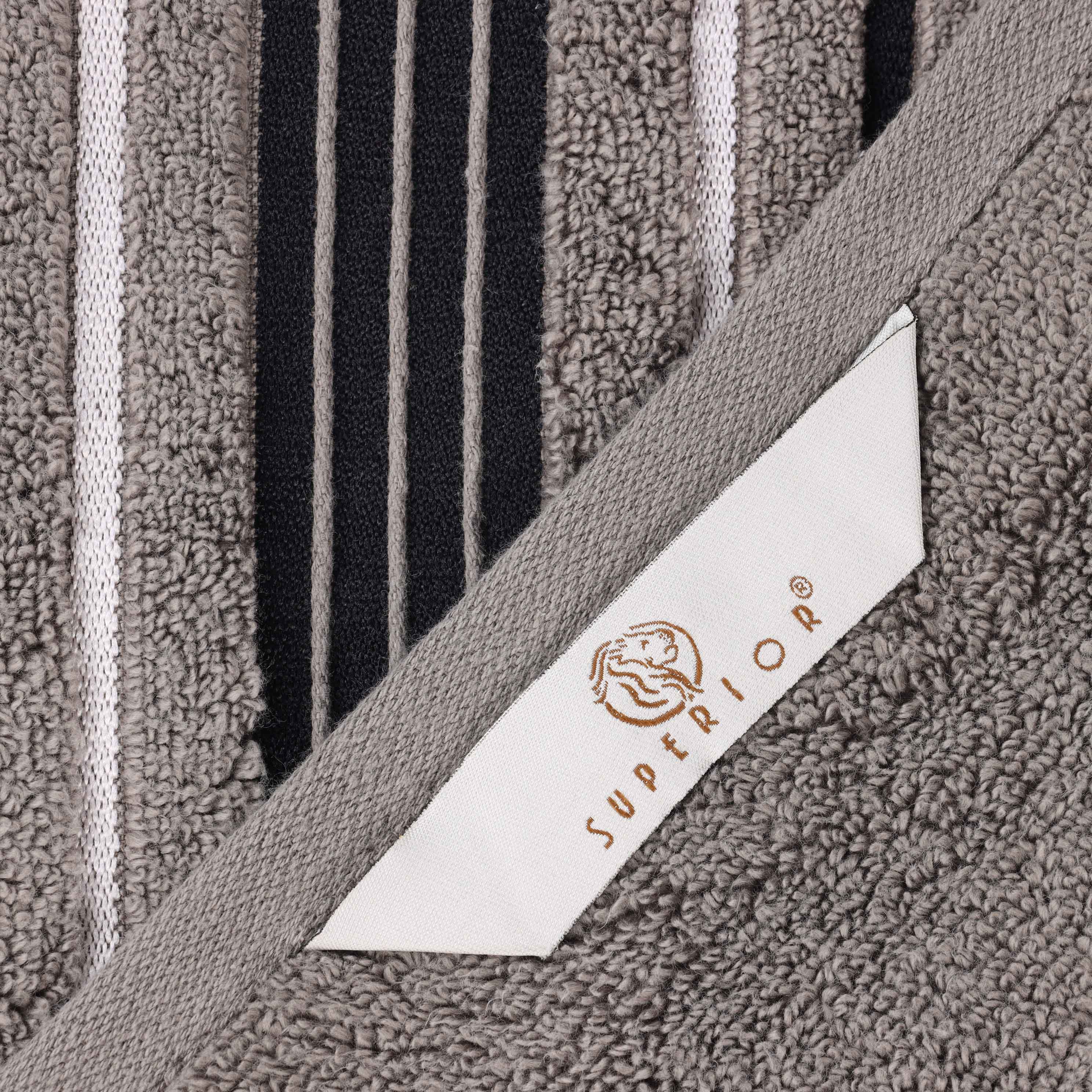 Sadie Zero Twist Cotton Solid and Jacquard Floral 6 Piece Towel Set - Towel Set by Superior Brand