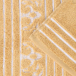 Sadie Zero Twist Cotton Solid and Jacquard Floral 8 Piece Towel Set - Towel Set by Superior Brand