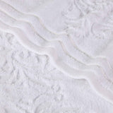 Sadie Zero Twist Cotton Solid and Jacquard Floral Bath Sheet Set of 2 - Bath Sheet by Superior Brand