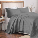 Lightweight Cotton Bedspread Sets 3-Piece Serenity Wedding Ring Jacquard Matelassé - Bedspread by Superior Brand