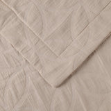 Lightweight Cotton Bedspread Sets 3-Piece Serenity Wedding Ring Jacquard Matelassé - Bedspread by Superior Brand