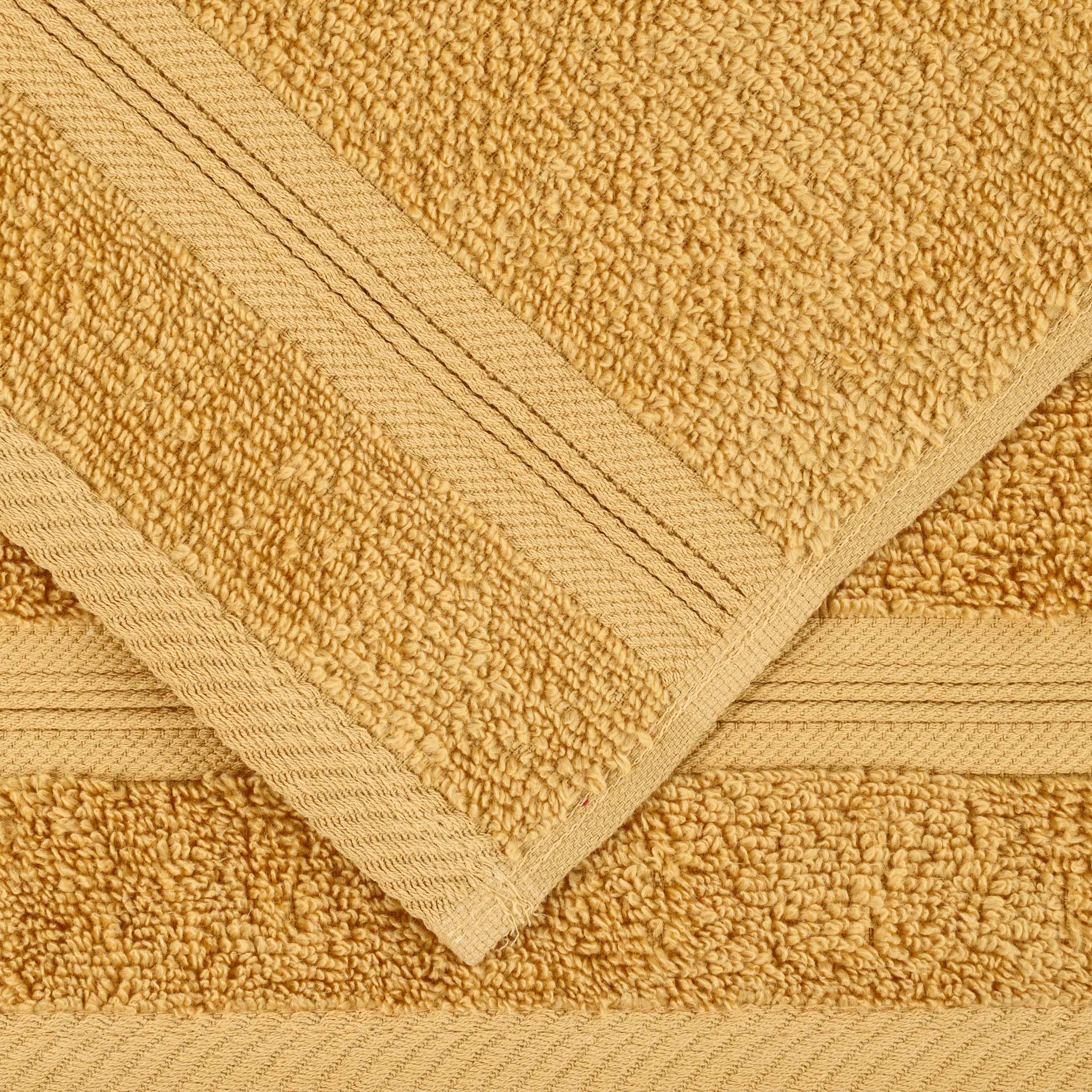 Smart Dry Zero Twist Cotton Medium Weight 8 Piece Assorted Towel Set - Towel Set by Superior Brand