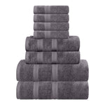 Smart Dry Zero Twist Cotton Medium Weight 8 Piece Assorted Towel Set - Towel Set by Superior Brand