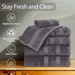 Smart Dry Zero Twist Cotton Medium Weight 8 Piece Assorted Towel Set - Towel Set by Superior Brand