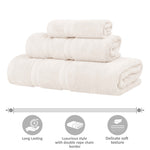 Smart Dry Zero Twist Cotton Medium Weight 8 Piece Assorted Towel Set - Towel Set by Superior Brand