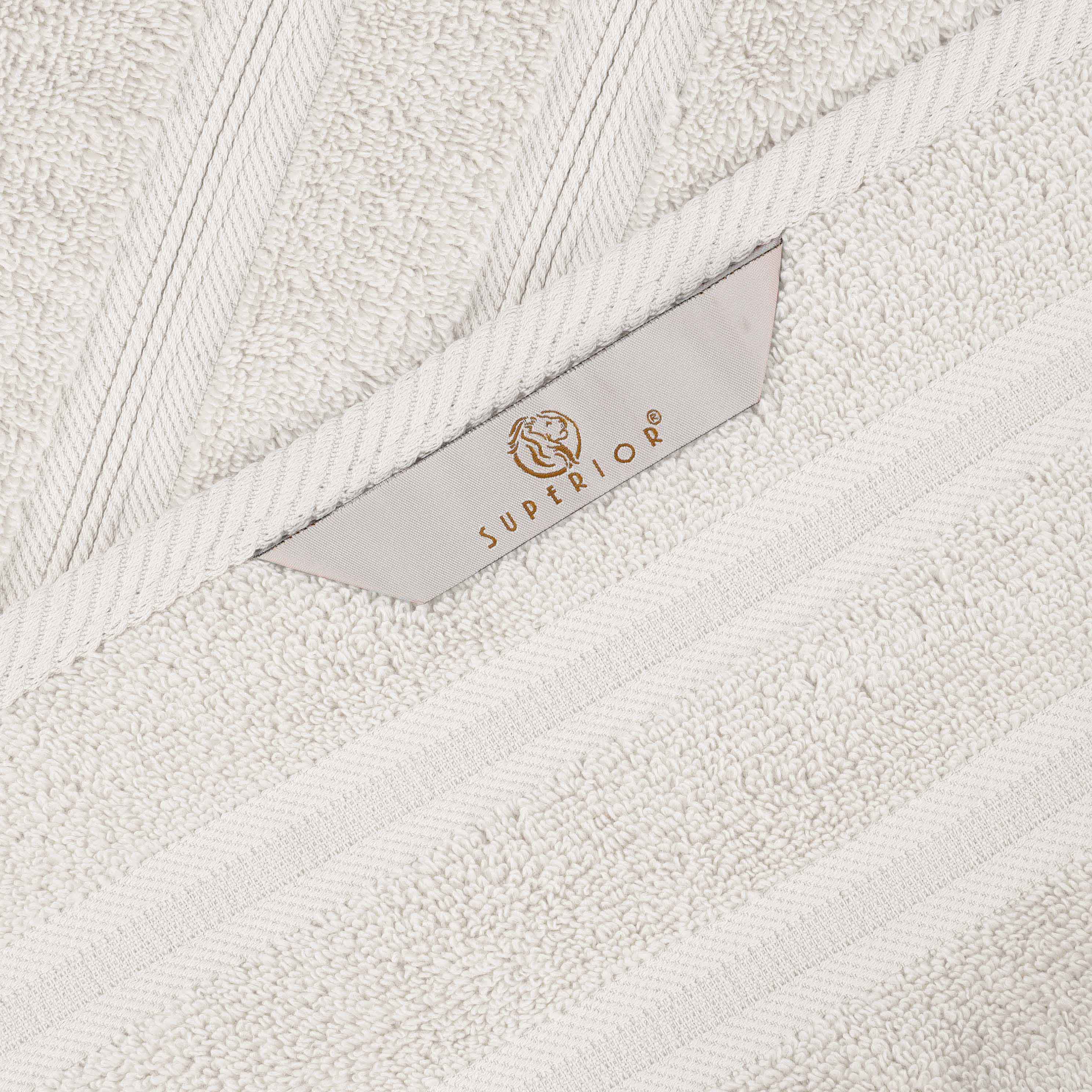 Smart Dry Zero Twist Cotton Medium Weight 8 Piece Assorted Towel Set - Towel Set by Superior Brand