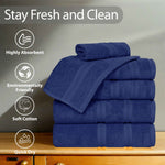 Smart Dry Zero Twist Cotton Medium Weight 8 Piece Assorted Towel Set - Towel Set by Superior Brand