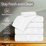 Smart Dry Zero Twist Cotton Medium Weight 8 Piece Assorted Towel Set - Towel Set by Superior Brand