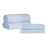 Cotton Ribbed Textured Bath Sheet & Towel Set 4-Piece - Soho - Towel Set by Superior Brand