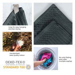 Cotton Ribbed Textured Bath Sheet & Towel Set 4-Piece - Soho - Towel Set by Superior Brand