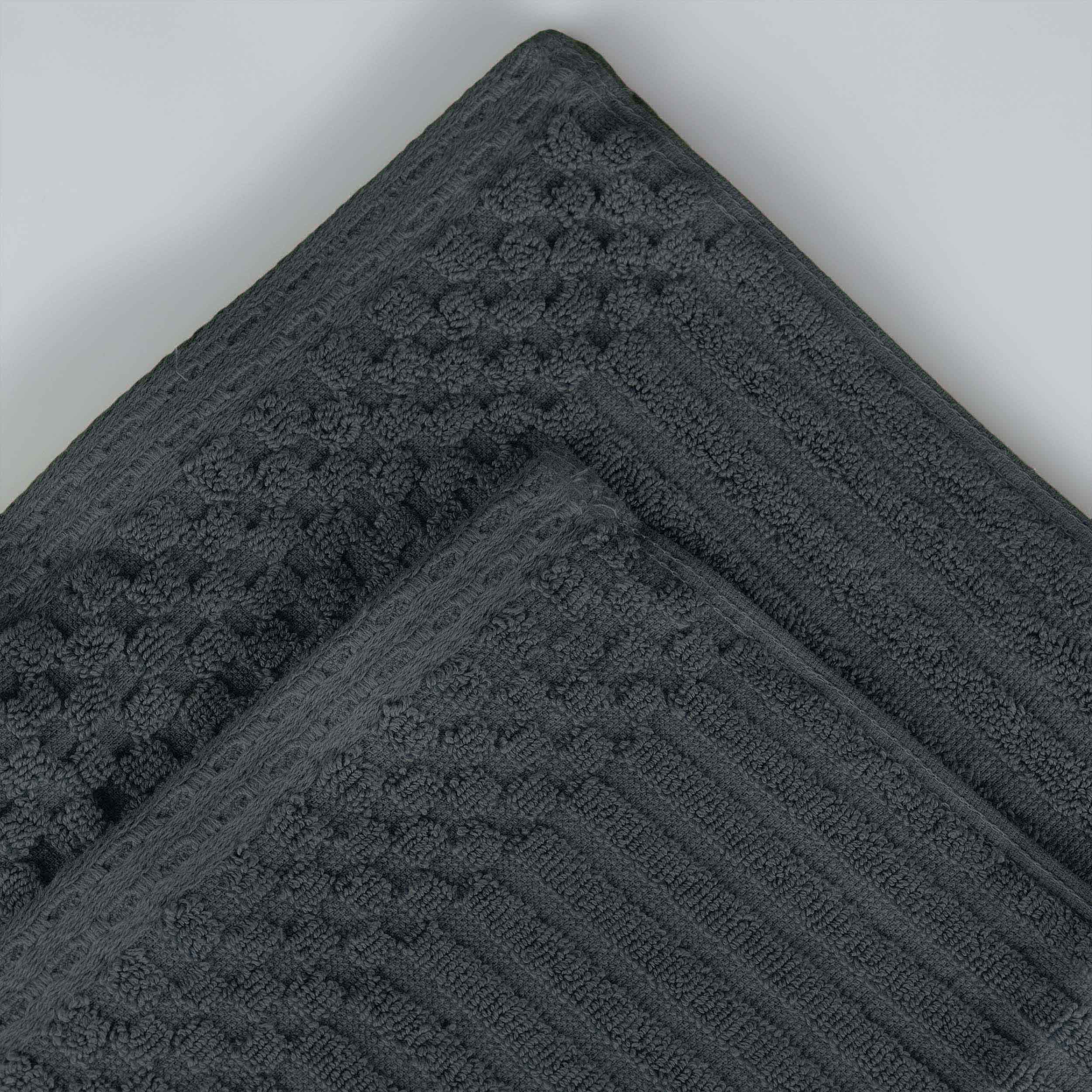 Cotton Ribbed Textured Bath Sheet & Towel Set 4-Piece - Soho - Towel Set by Superior Brand