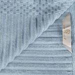 Soho Cotton Ribbed Textured Absorbent Hand Towel and Bath Sheet Set - Towel Set by Superior Brand