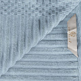 Soho Cotton Ribbed Textured Absorbent Hand Towel and Bath Sheet Set - Towel Set by Superior Brand