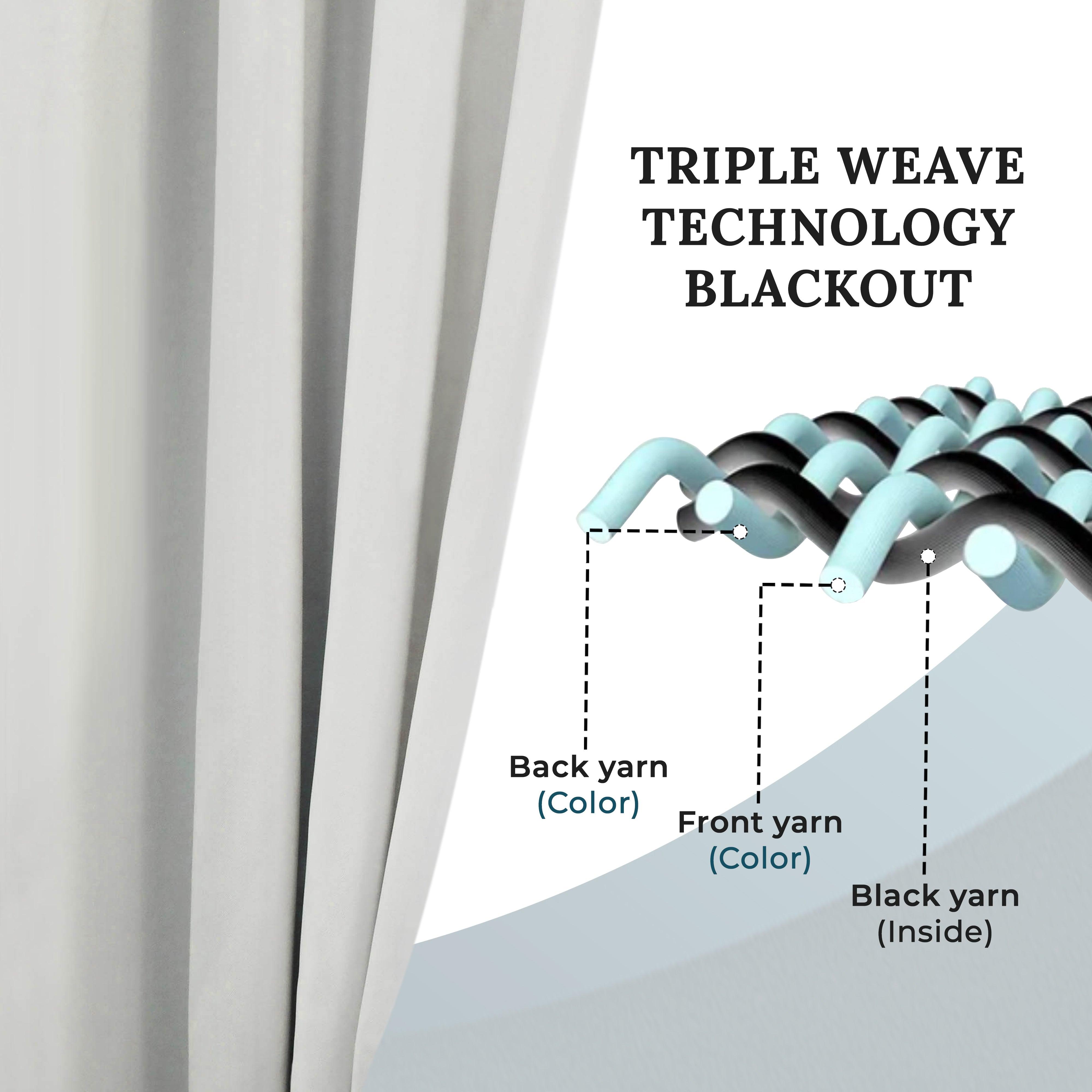 Solid Machine Washable Room Darkening Blackout Curtains, Set of 2 - Blackout Curtains by Superior Brand