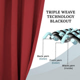 Solid Machine Washable Room Darkening Blackout Curtains, Set of 2 - Blackout Curtains by Superior Brand