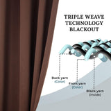 Solid Machine Washable Room Darkening Blackout Curtains, Set of 2 - Blackout Curtains by Superior Brand