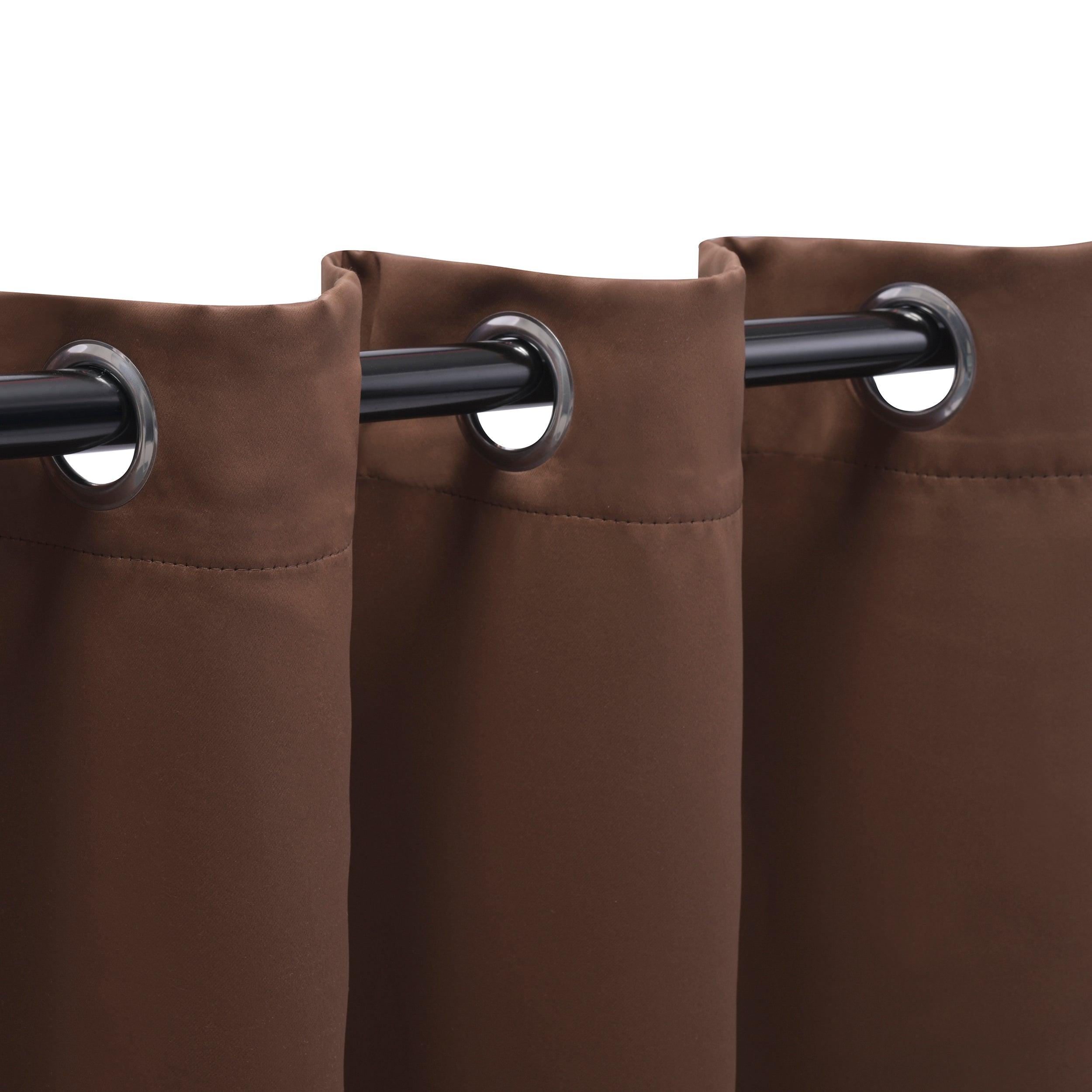 Solid Machine Washable Room Darkening Blackout Curtains, Set of 2 - Blackout Curtains by Superior Brand