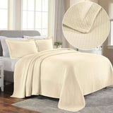 Lightweight Cotton Bedspread Sets 3-Piece Diamond Jacquard Matelassé - Bedspread by Superior Brand