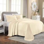 Lightweight Cotton Bedspread Sets 3-Piece Diamond Jacquard Matelassé - Bedspread by Superior Brand