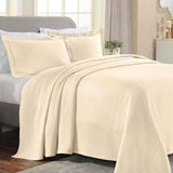 Lightweight Cotton Bedspread Sets 3-Piece Diamond Jacquard Matelassé - Bedspread by Superior Brand