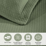 Lightweight Cotton Bedspread Sets 3-Piece Diamond Jacquard Matelassé - Bedspread by Superior Brand