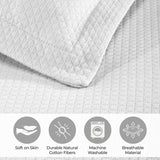 Lightweight Cotton Bedspread Sets 3-Piece Diamond Jacquard Matelassé - Bedspread by Superior Brand