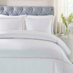 100% Cotton Two-Line Embroidered Duvet Cover Set - Duvet Cover Set by Superior Brand