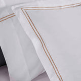 100% Cotton Two-Line Embroidered Duvet Cover Set - Duvet Cover Set by Superior Brand