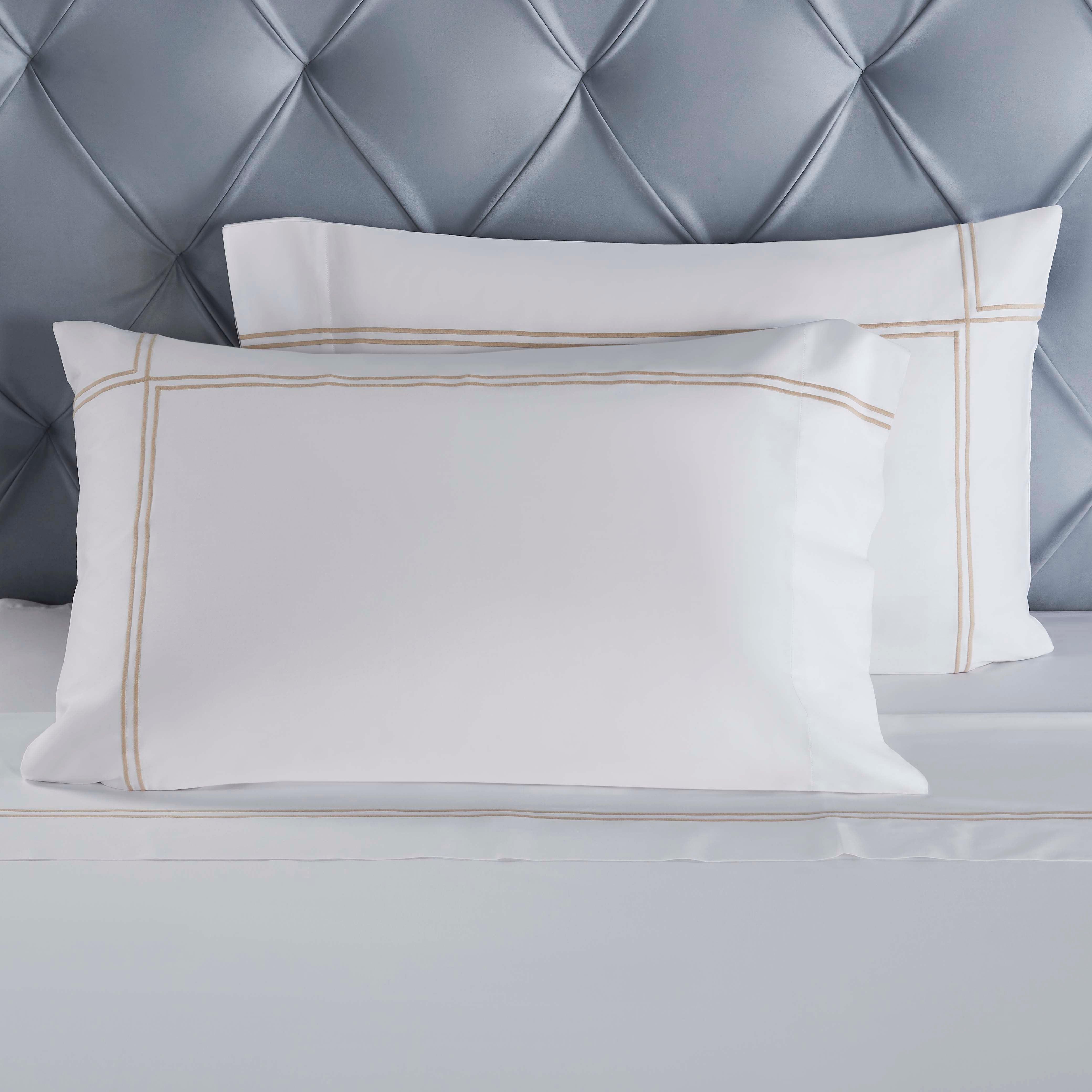 100% Cotton Bed Sheet Set Two-Line Embroidered Deep Pocket Spring Blooms - Sheet Set by Superior Brand