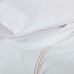 100% Cotton Bed Sheet Set Two-Line Embroidered Deep Pocket Spring Blooms - Sheet Set by Superior Brand