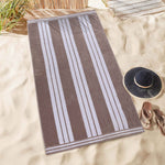 Striped Oversized Cotton Beach Towel Set of 2, 4, or 6 Piece - Beach Towel by Superior Brand