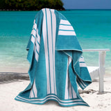Striped Oversized Cotton Beach Towel Set of 2, 4, or 6 Piece - Beach Towel by Superior Brand