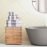 Superior Athens Cotton Greek Key Trim 8 Piece Towel Set - Towel Set by Superior Brand