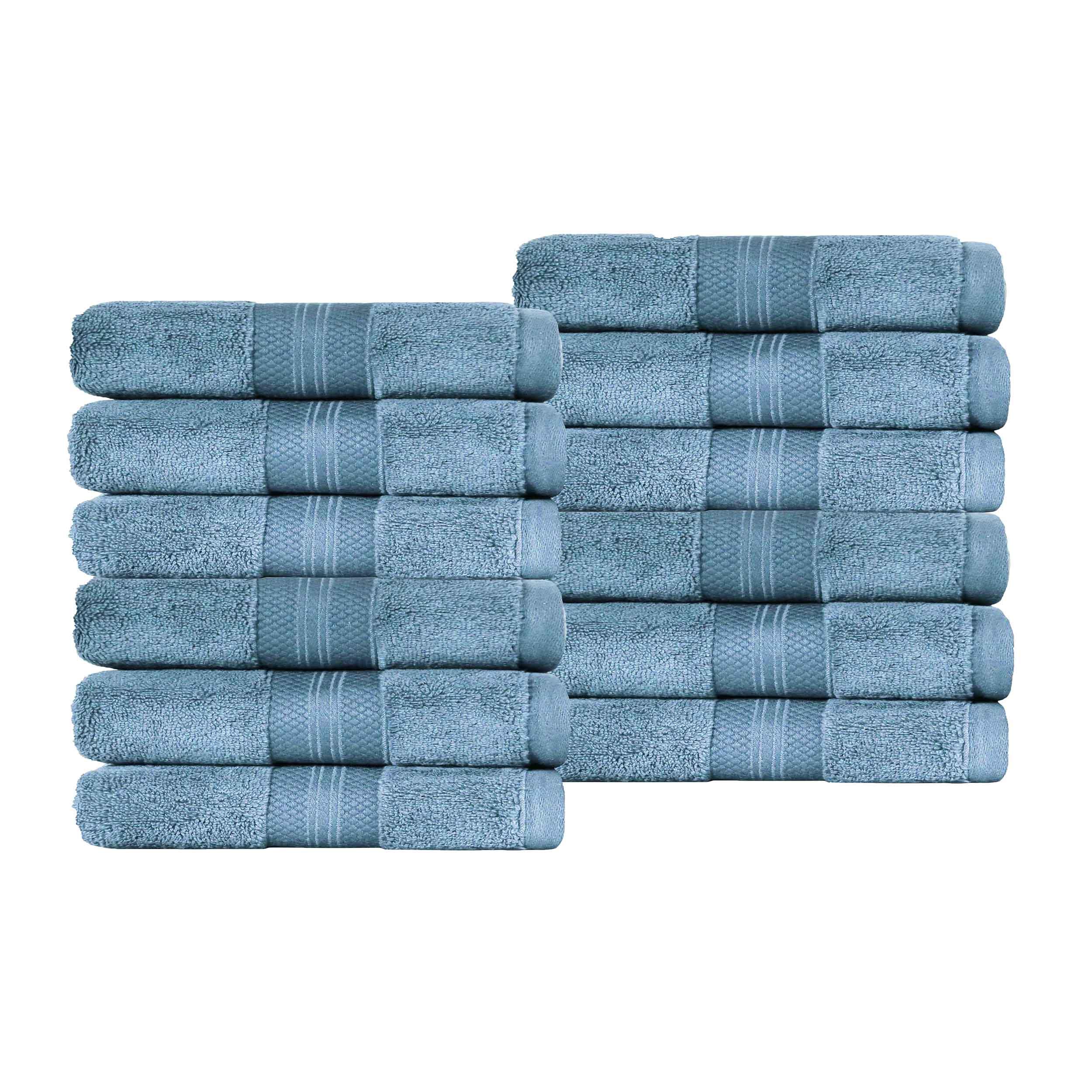 Superior Premium Turkish Cotton 12-Piece Face Towel Set - Face Towel Set by Superior Brand
