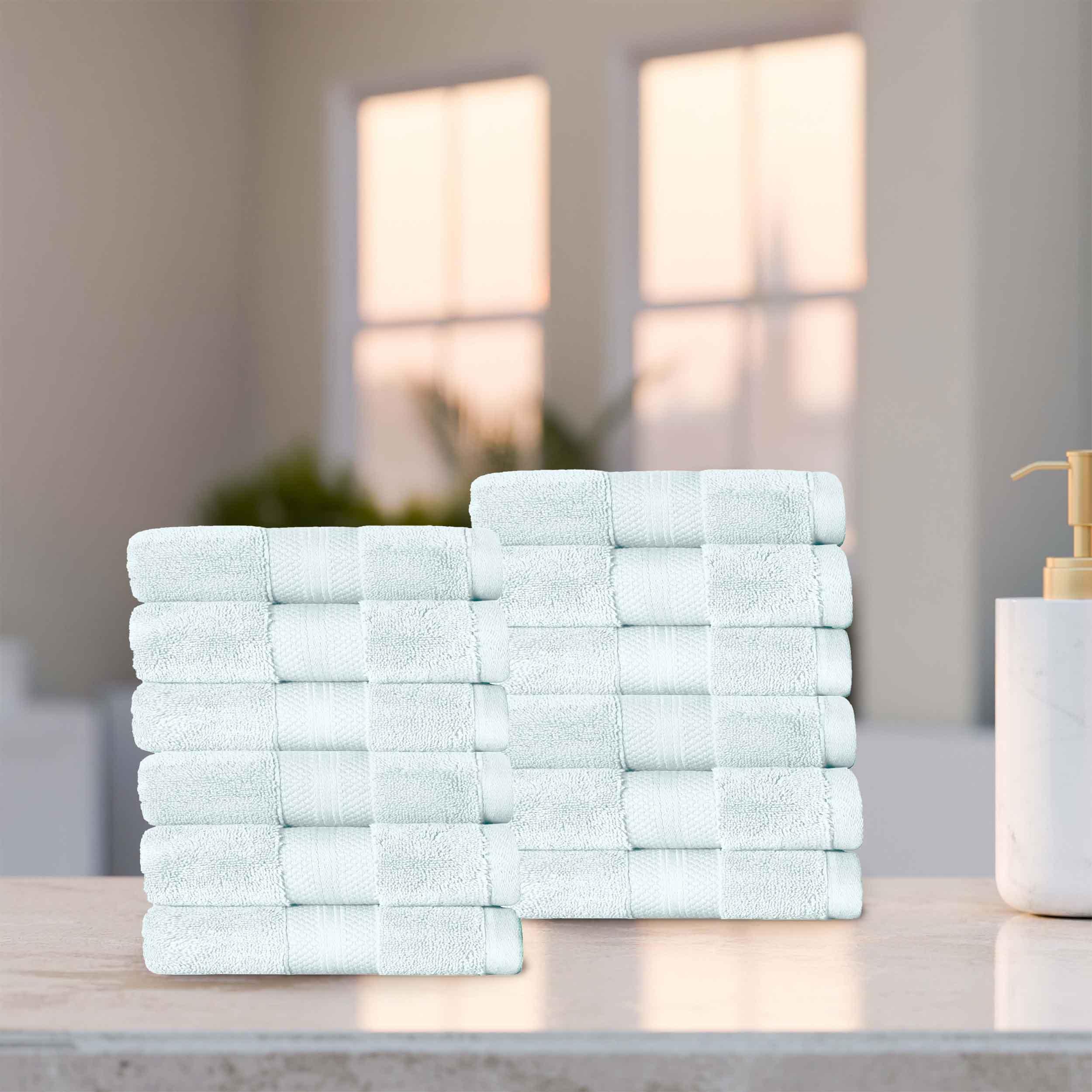 Superior Premium Turkish Cotton 12-Piece Face Towel Set - Face Towel Set by Superior Brand