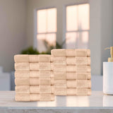 Superior Premium Turkish Cotton 12-Piece Face Towel Set - Face Towel Set by Superior Brand