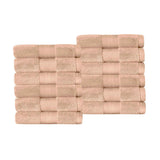 Superior Premium Turkish Cotton 12-Piece Face Towel Set - Face Towel Set by Superior Brand