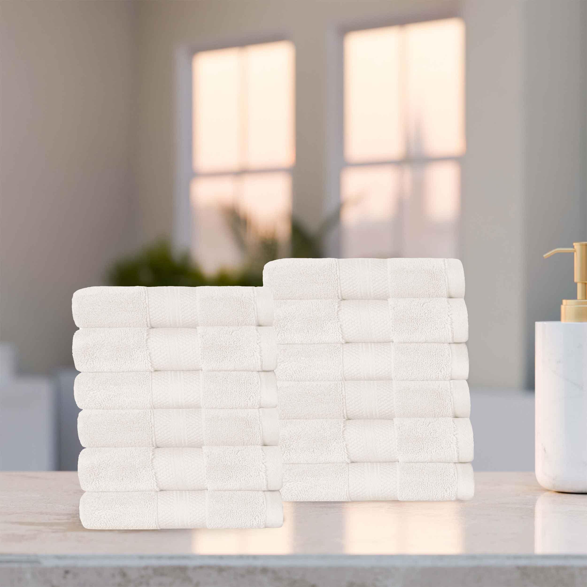 Superior Premium Turkish Cotton 12-Piece Face Towel Set - Face Towel Set by Superior Brand