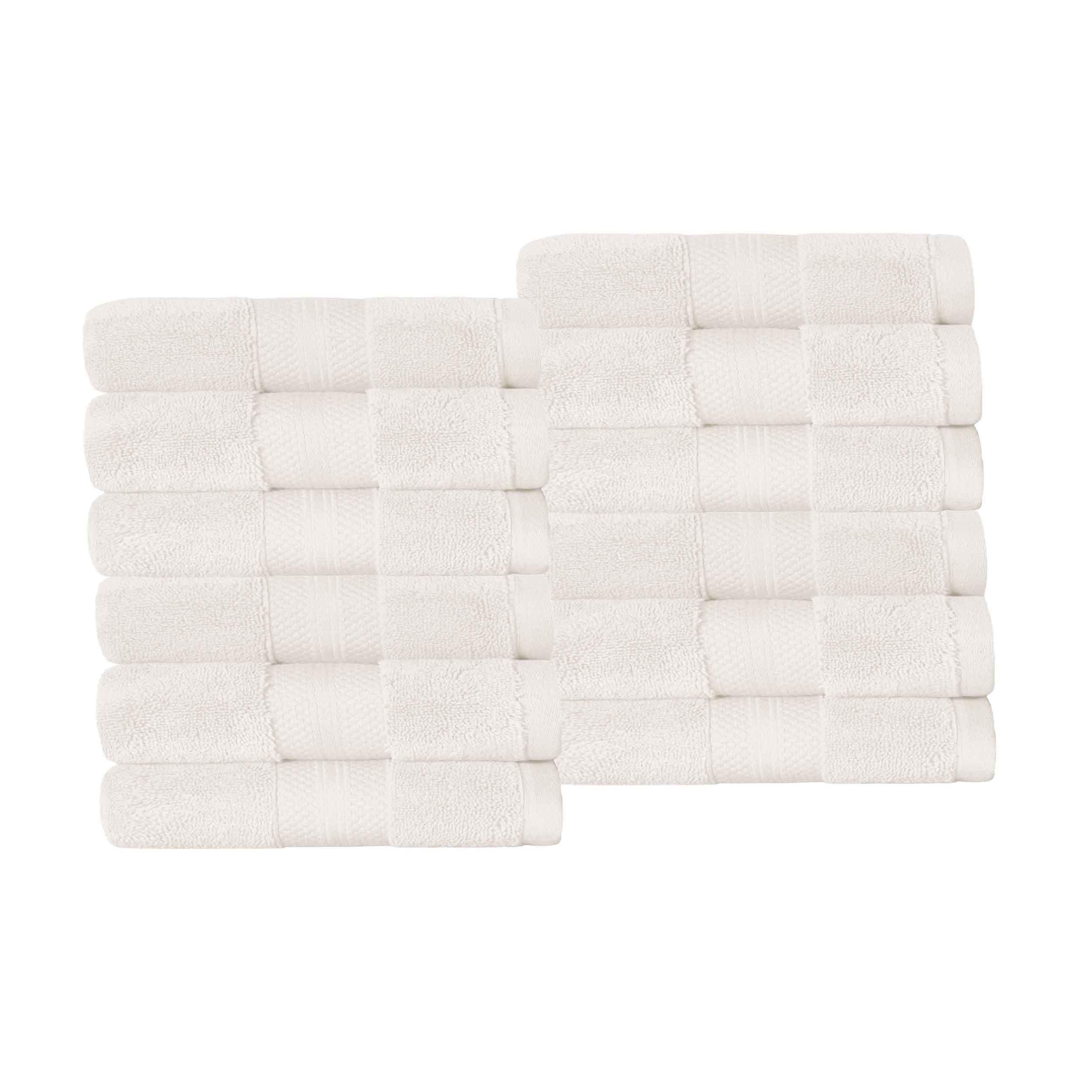 Superior Premium Turkish Cotton 12-Piece Face Towel Set - Face Towel Set by Superior Brand