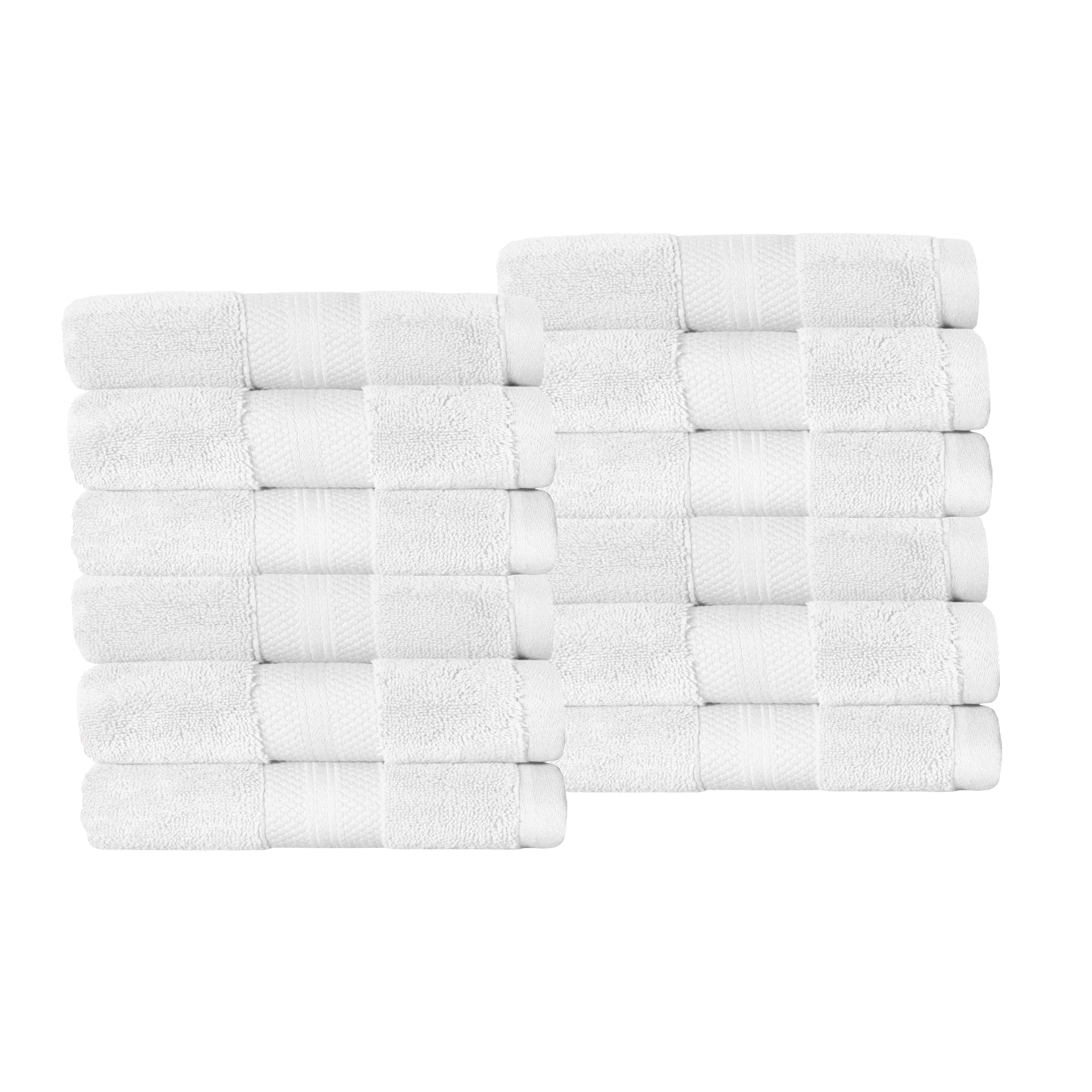 Superior Premium Turkish Cotton 12-Piece Face Towel Set - Face Towel Set by Superior Brand