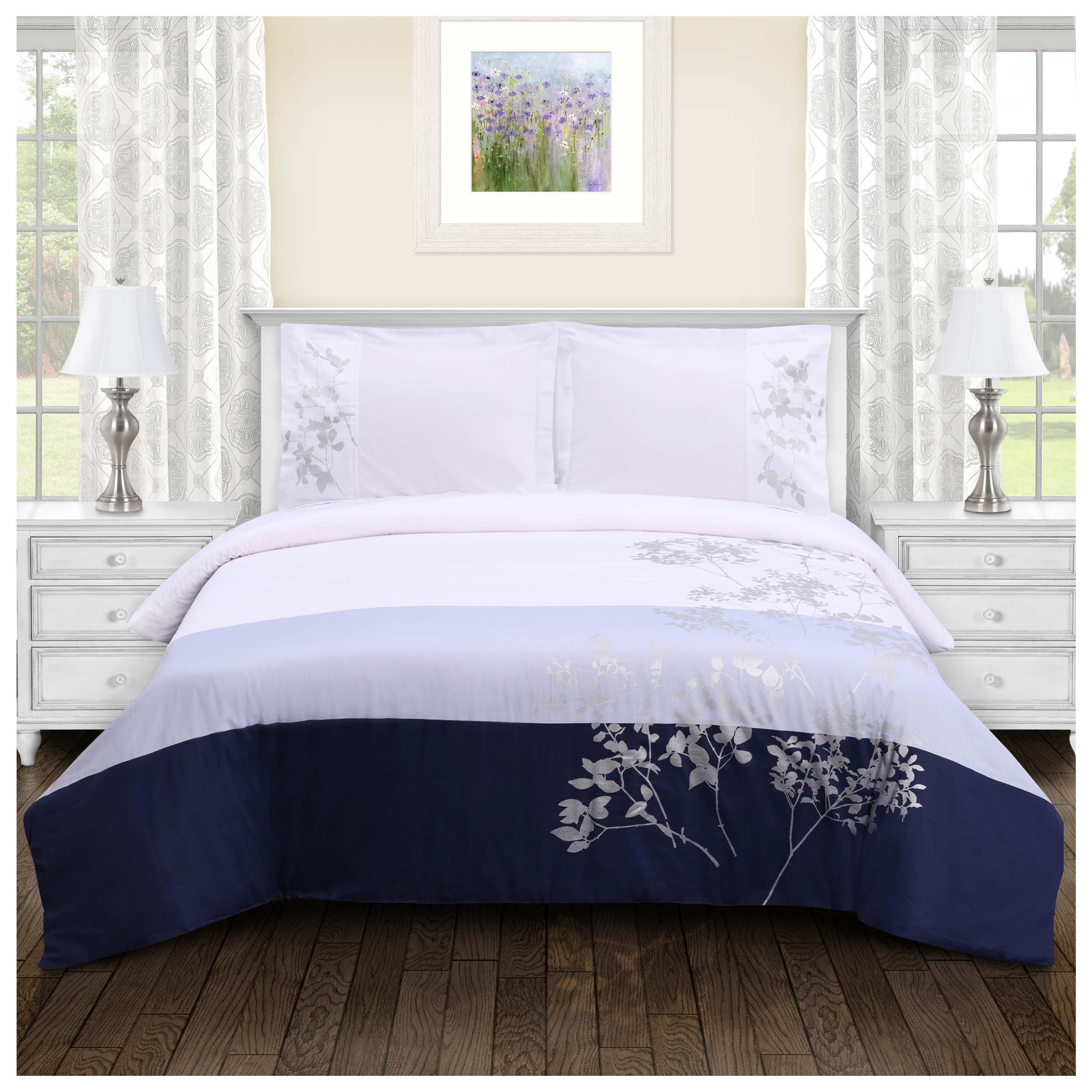 100% Cotton Sydney Floral Damask Duvet Cover Set - Duvet Cover Set by Superior Brand