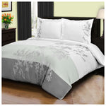100% Cotton Sydney Floral Damask Duvet Cover Set - Duvet Cover Set by Superior Brand