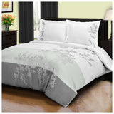 100% Cotton Sydney Floral Damask Duvet Cover Set - Duvet Cover Set by Superior Brand