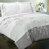 100% Cotton Sydney Floral Damask Duvet Cover Set - Duvet Cover Set by Superior Brand