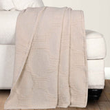 Tanta Cotton Medium Weight Textured Modern Circles Woven Coverlet - Coverlet by Superior Brand